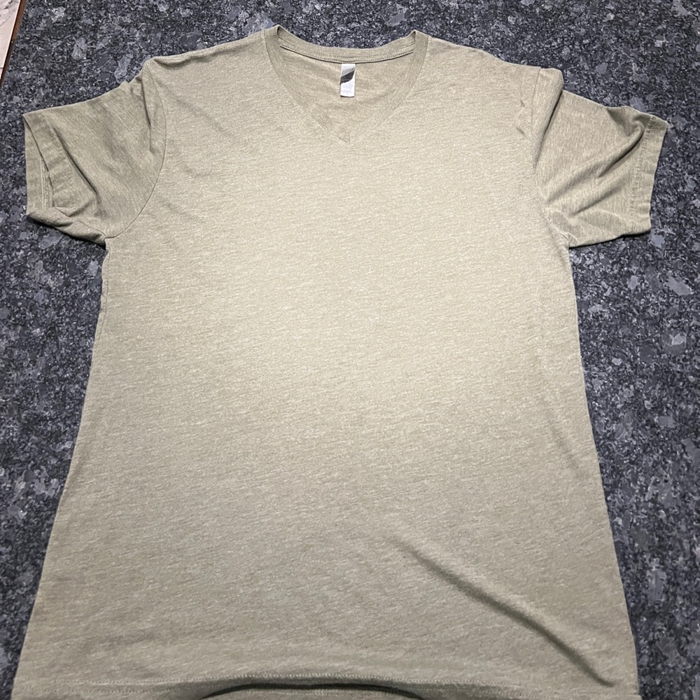 Next Level V-Neck T-Shirt. Size L